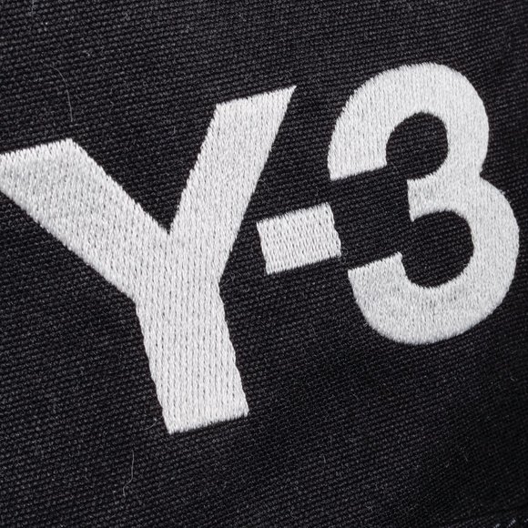 Y-3 Logo Embroidered Black Canvas Backpack - Picture 7 of 16